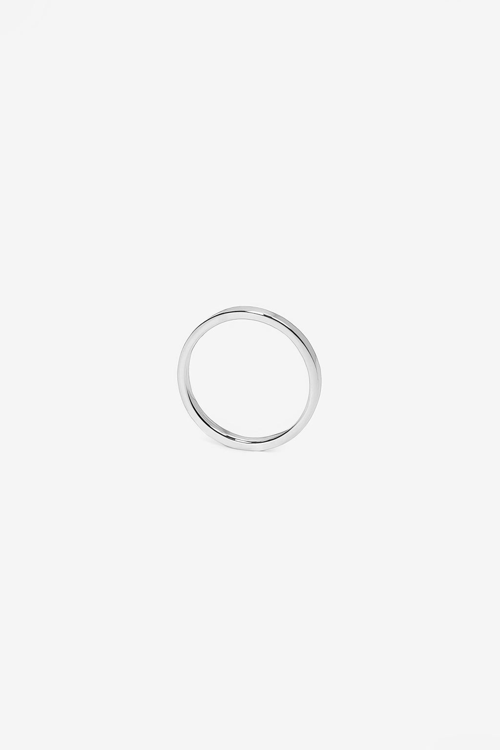 Bague de phalange Club en argent recyclé, petit anneau plein, bijou unisexe fait main