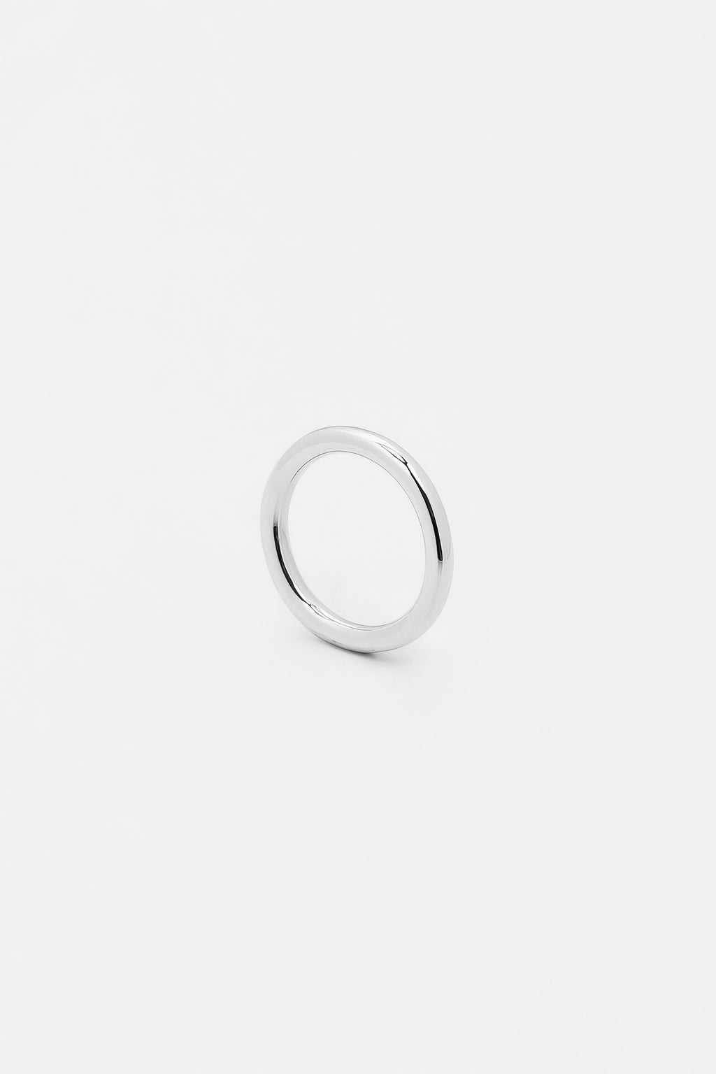Bague de phalange Nimbe en argent recyclé, fin halo, bijou unisexe fait main