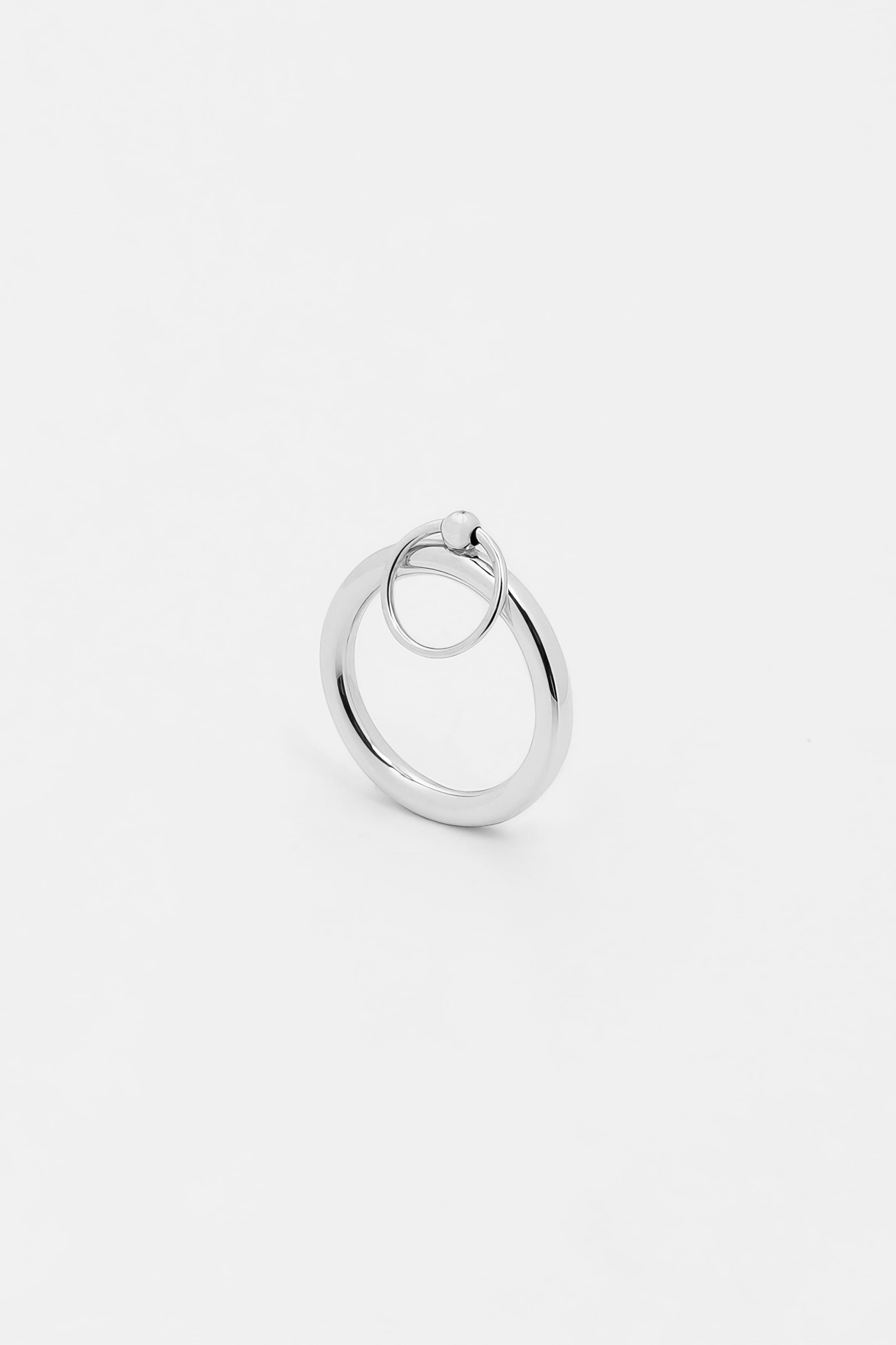 Bague de phalange Rayon en argent recyclé, anneau fin, bijou unisexe fait main