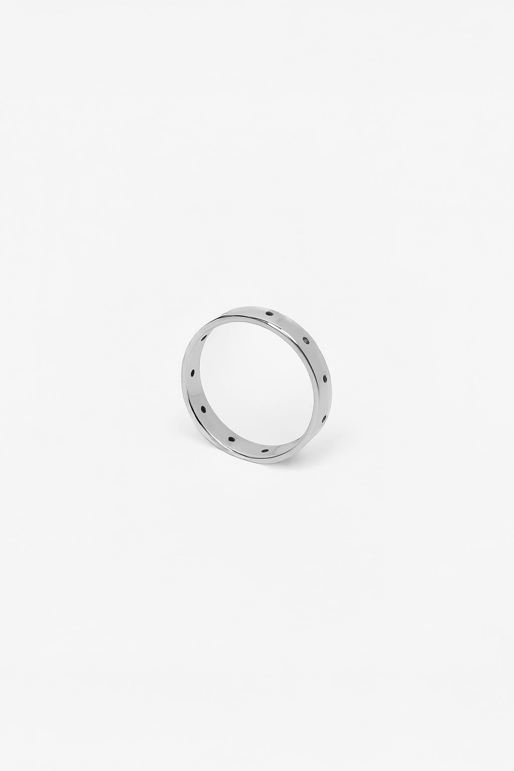 Bague de phalange Train en argent recyclé, petits maillons, bijou unisexe fait main