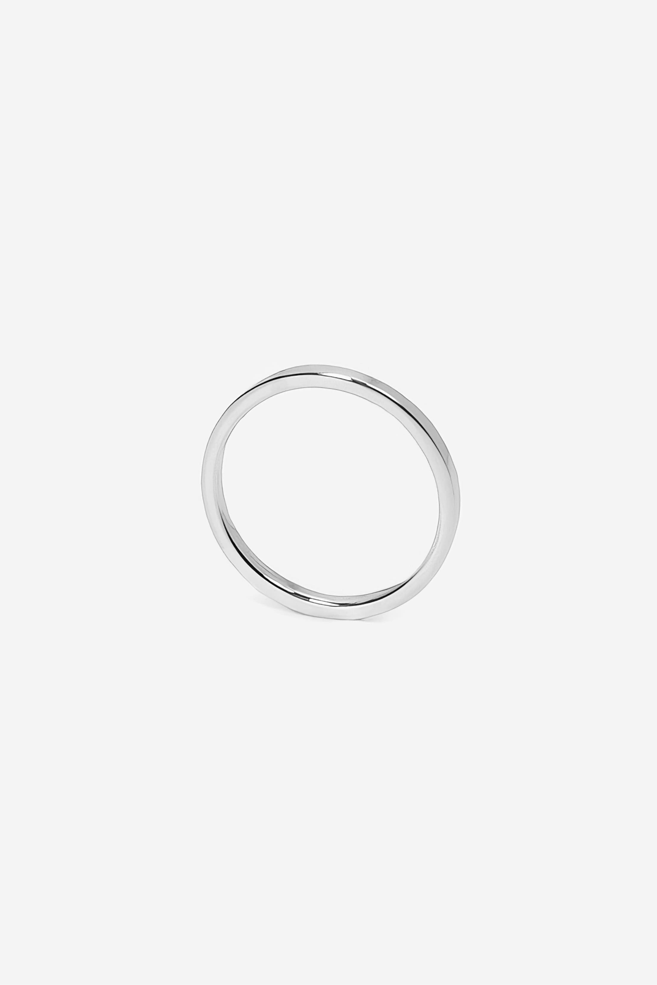 Bague Club en argent recyclé, anneau plein et large, bijou unisexe fait main
