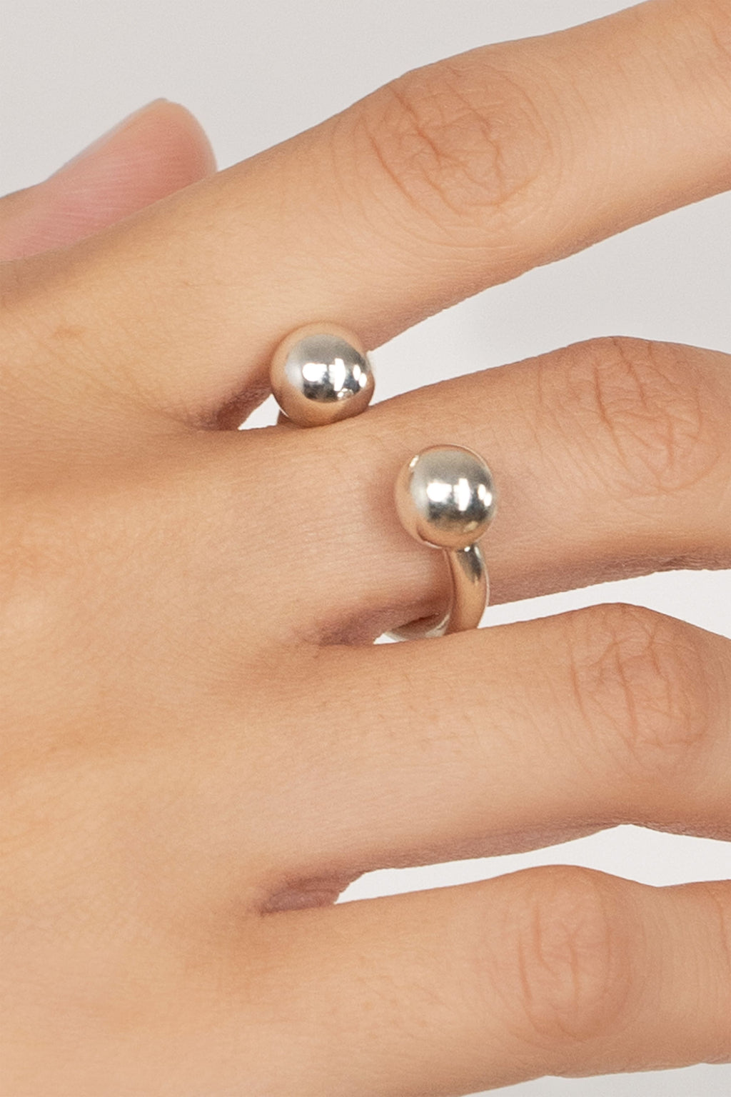 Bague Fer en argent recyclé, détail