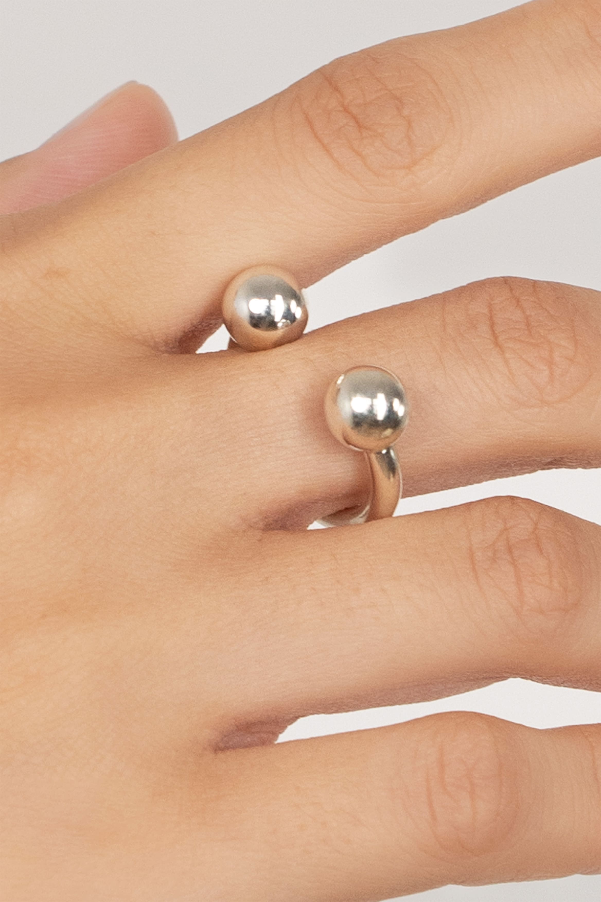 Bague Fer en argent recyclé, détail