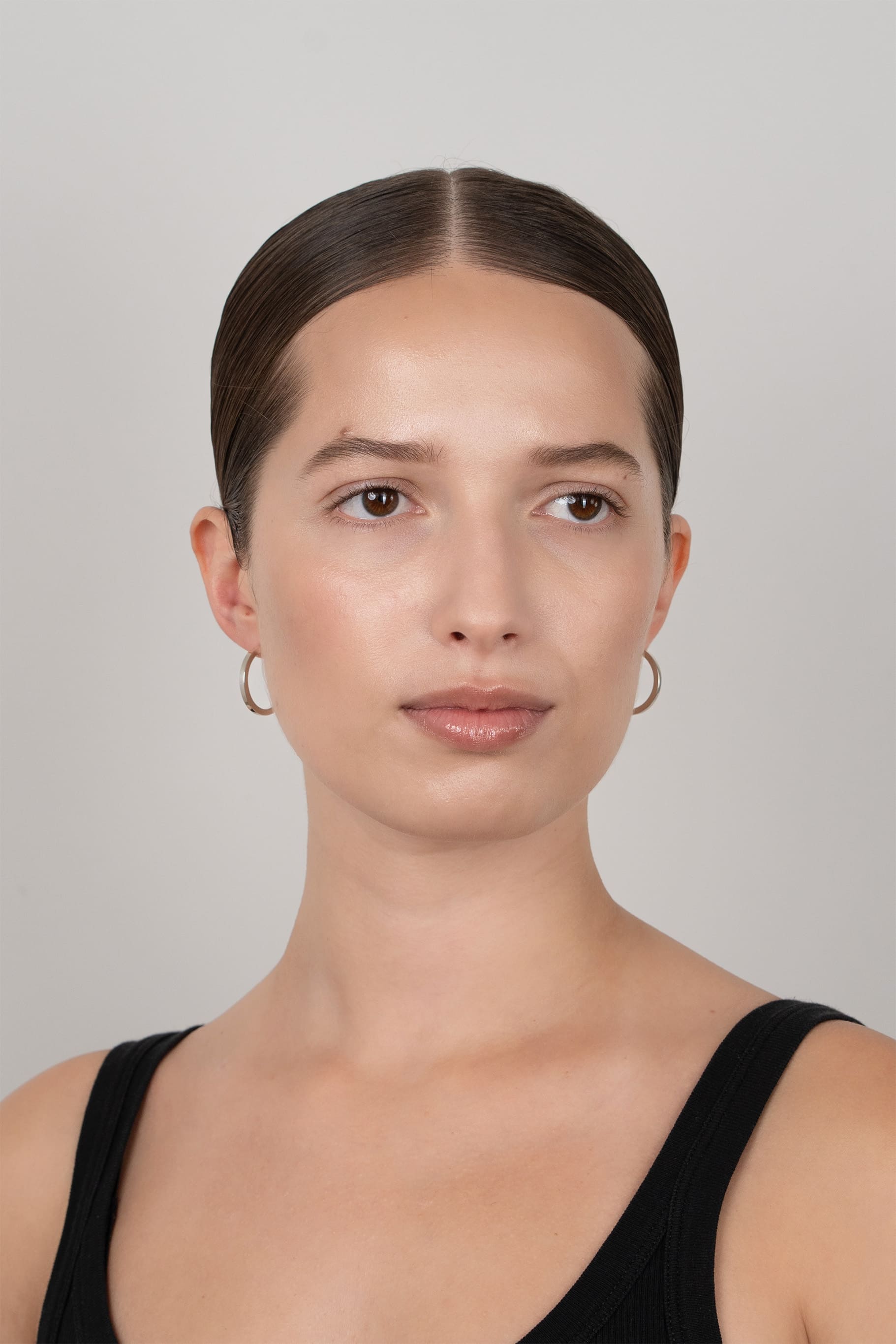 Boucles d'oreilles Club en argent recyclé, sur fond clair