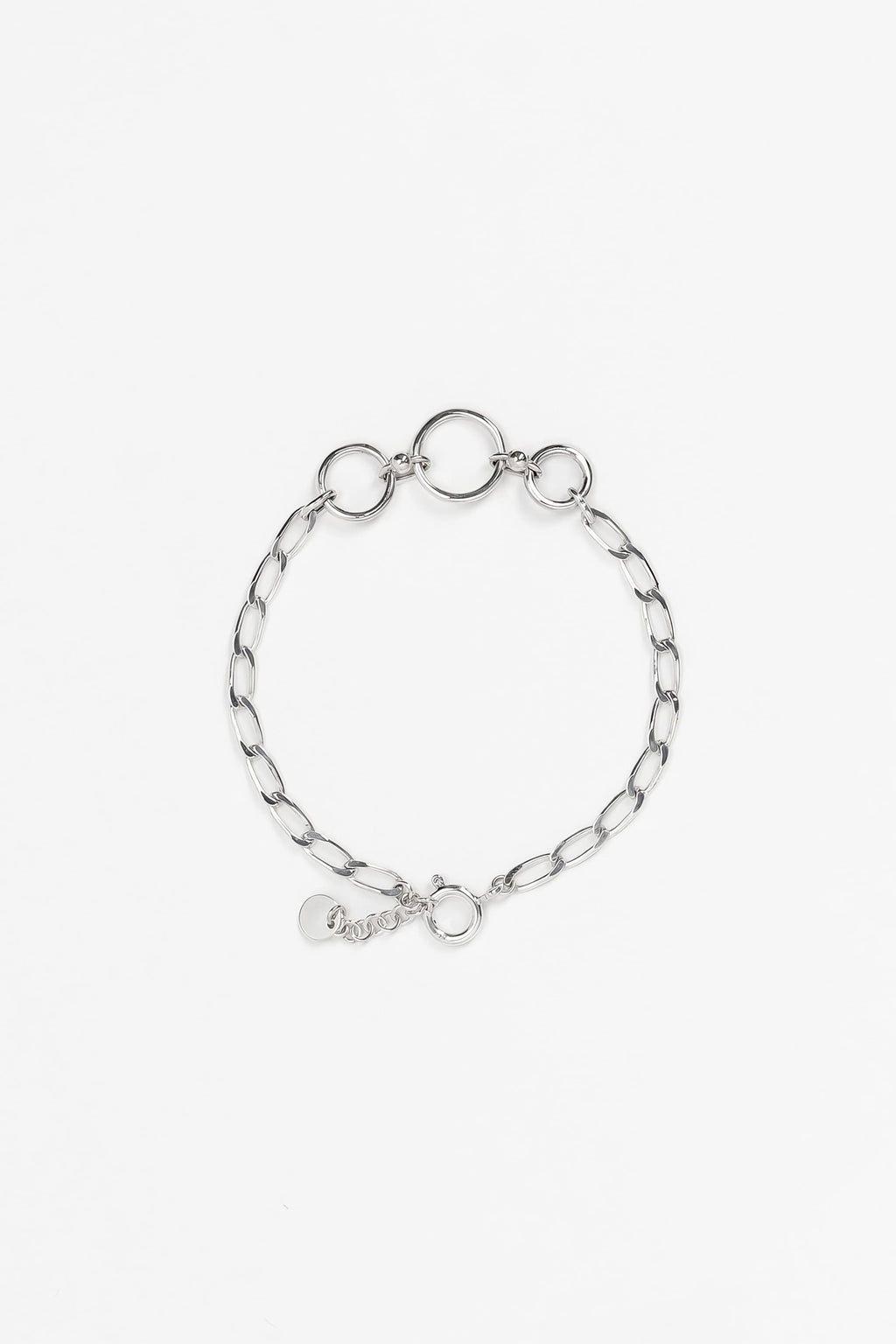 Bracelet Lien en argent recyclé, maillons entrelacés, bijou unisexe fait main