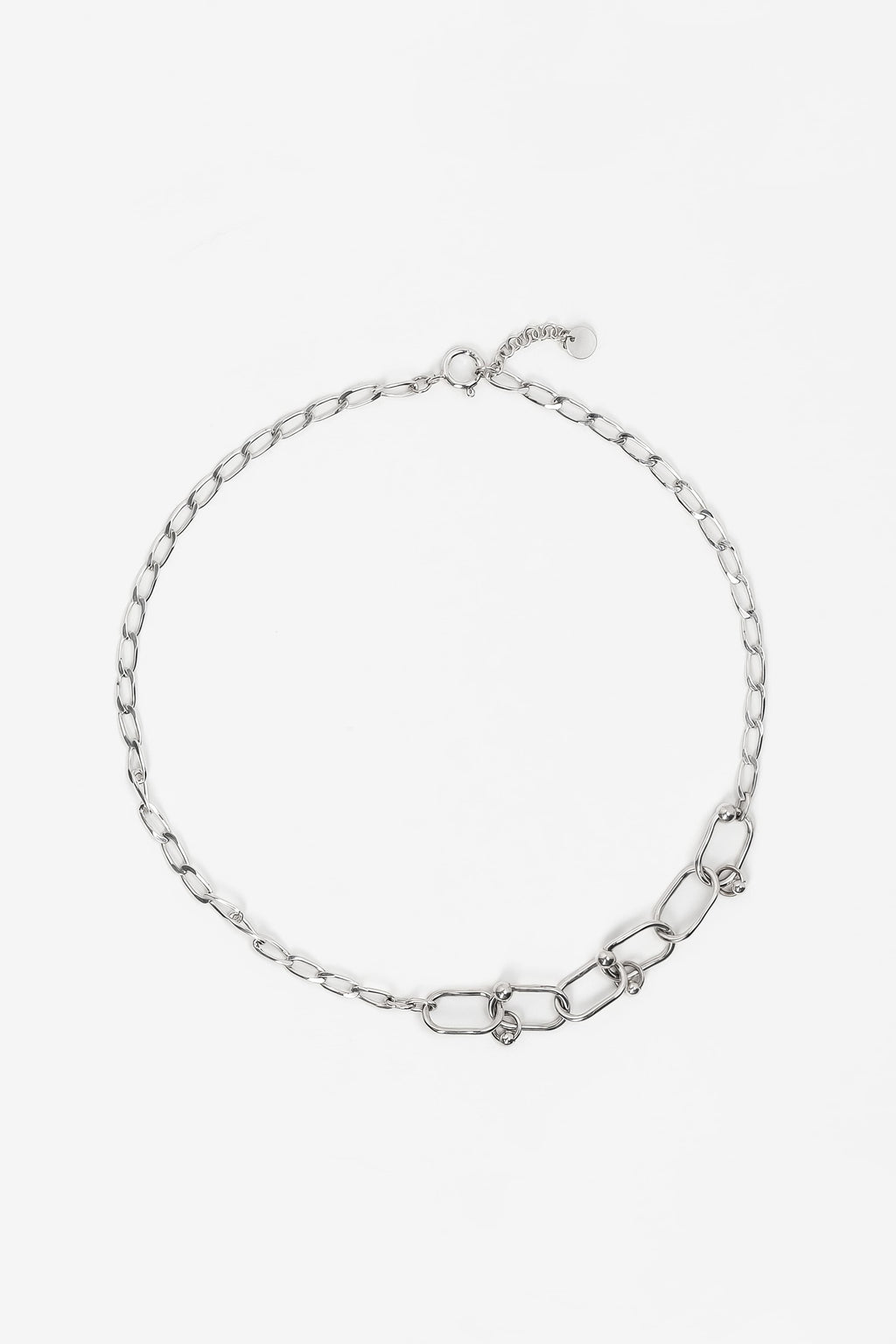 Collier Goutte en argent recyclé, pendentif en goutte, bijou unisexe fait main