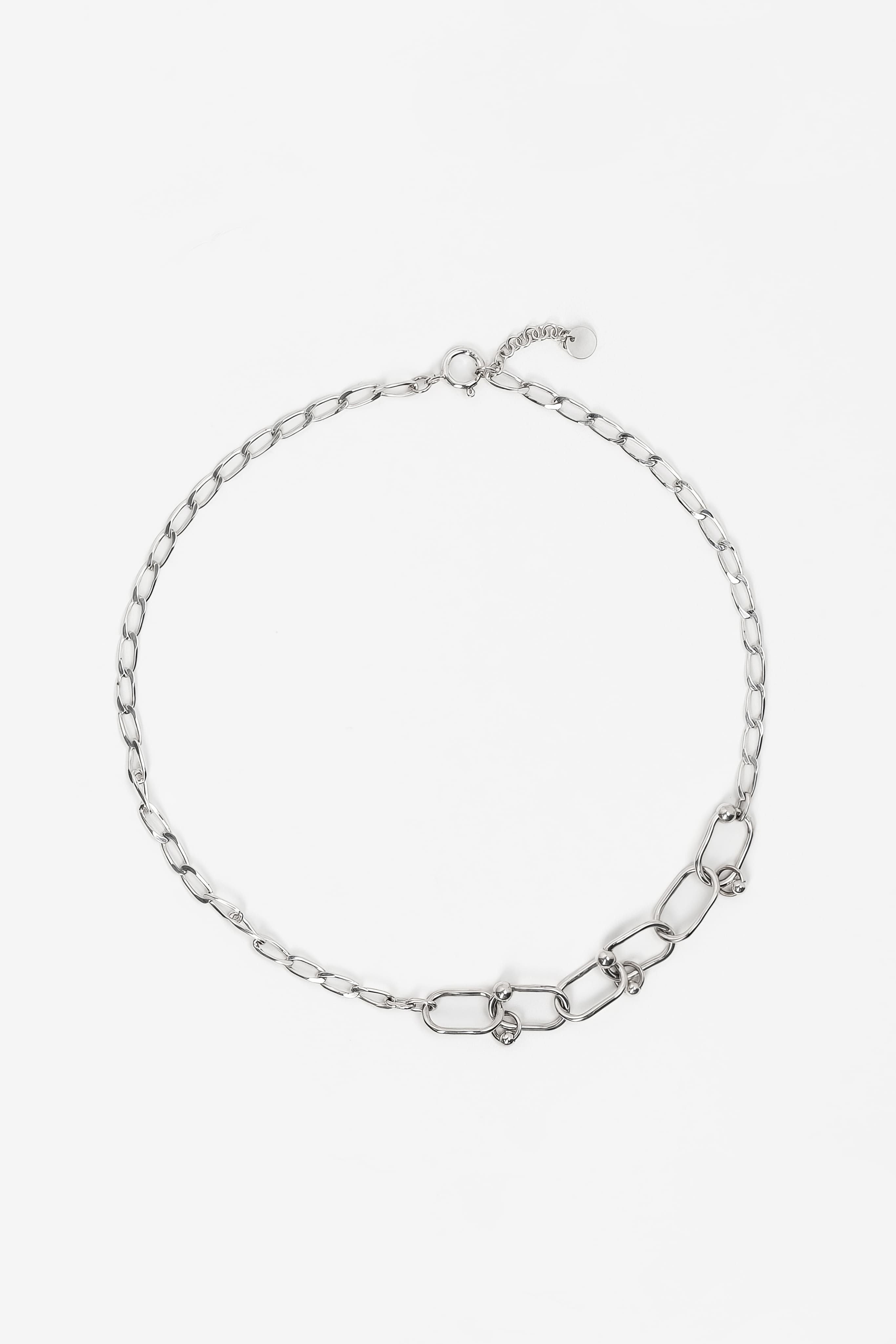Collier Goutte en argent recyclé, pendentif en goutte, bijou unisexe fait main