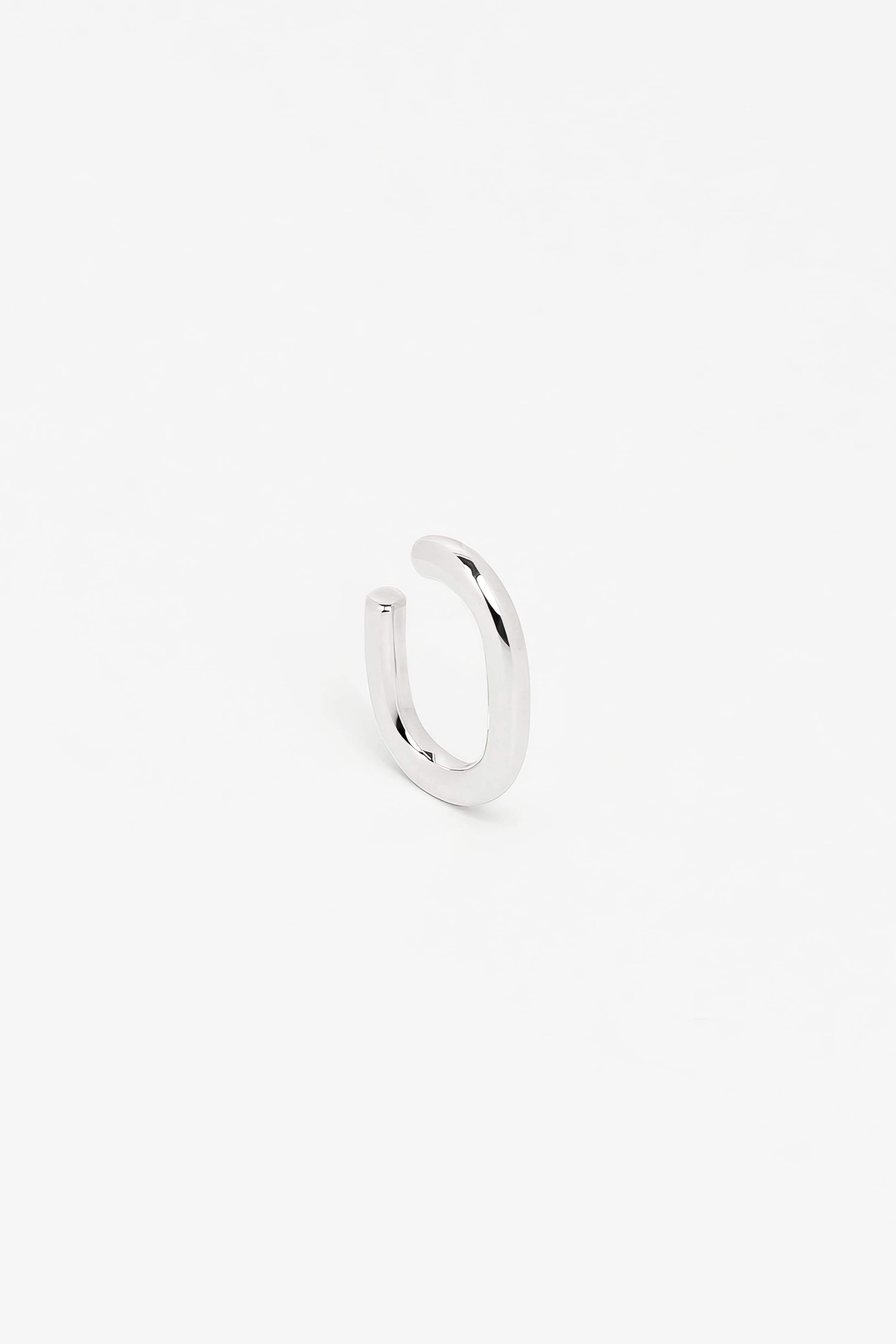 Ear cuff Capsule en argent recyclé, anneaux modulables, bijou unisexe fait main